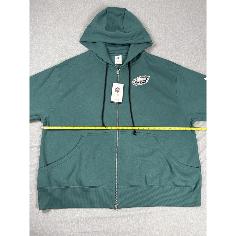 NWT Nike Philadelphia Eagles Full Zip Hoodie XXL Green 2X Oversized - Picture 4 of 10